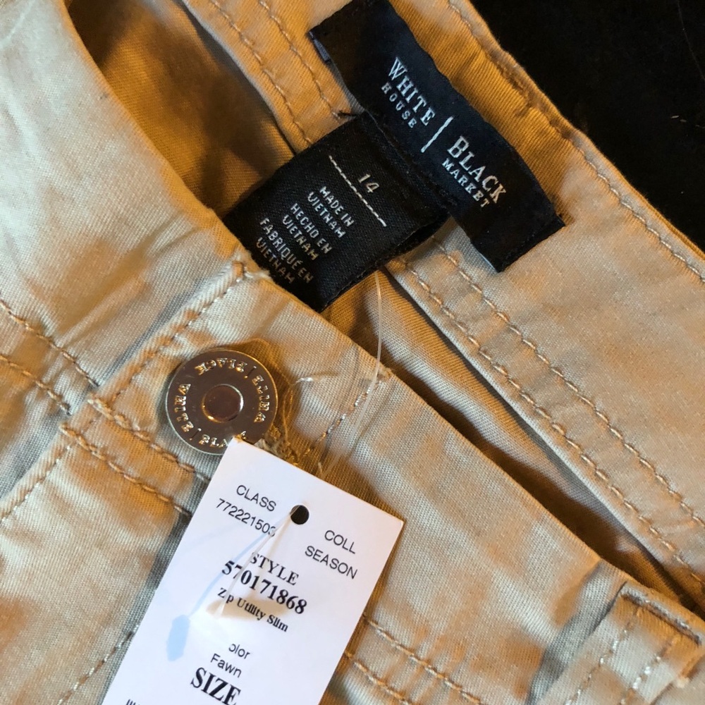 White House Black Market Cropped Cargos - Size 14